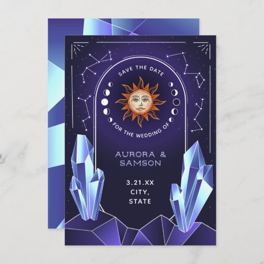 Mystic Sun Event Save the Date (Vorne/Hinten)