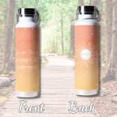 Mystic Sun Inspirational Quote Water Bottle Trinkflasche