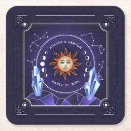 Mystic Sun Personalisiert Untersetzer