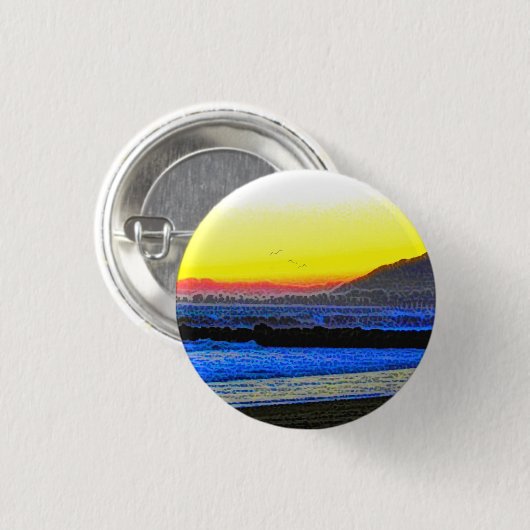 Mystic Sunset  Button (Vorne & Hinten)