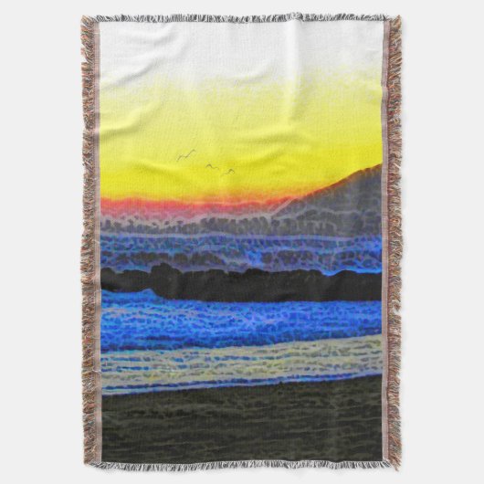 Mystic Sunset Decke (Vorderseite Vertikal)