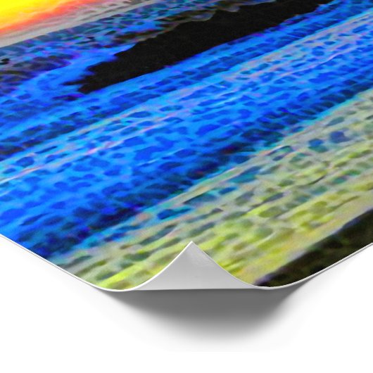 Mystic Sunset  Poster (Ecke)