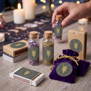 Mystic Tarot  Junggesellinnenabschied Runder Aufkleber