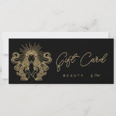 Mystic Tarot Makeup Hair Nail Gold Black Gift Card (Vorderseite)