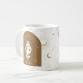 Mystic Taurus Zodiac Stars Horoscope Kaffeetasse (Vorderseite Links)
