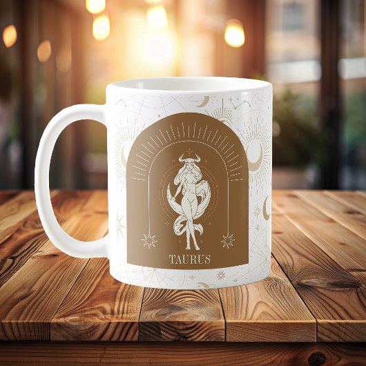 Mystic Taurus Zodiac Stars Horoscope Kaffeetasse
