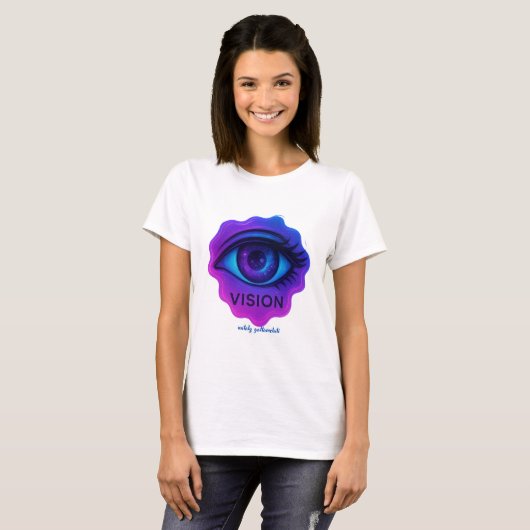 Mystic Third Eye Vision — Cosmic Energy Art T-Shirt (Vorne ganz)