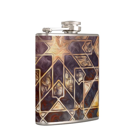 Mystic Tiles I Flachmann (Rechts)