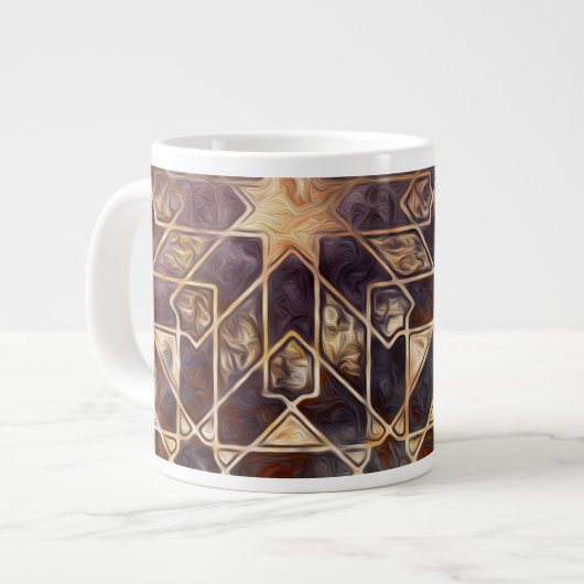 Mystic Tiles I Jumbo-Tasse (Vorderseite Links)