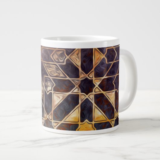 Mystic Tiles I Jumbo-Tasse (Vorderseite Rechts)
