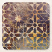 Mystic Tiles I Rechteckiger Pappuntersetzer (Vorderseite)