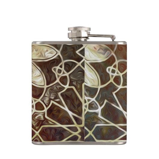 Mystic Tiles II Flachmann (Rückseite)