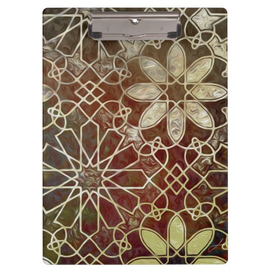 Mystic Tiles II Klemmbrett (Vorderseite)