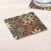 Mystic Tiles II Rechteckiger Pappuntersetzer (angewinkelt)