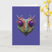 Mystic Toad/Gecko/Frog Karte (Gelbe Blume)