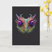 Mystic Toad/Gecko/Frog Karte (Gelbe Blume)