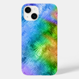 Mystic Topaz Blue Glassy Texture Case-Mate iPhone 14 Hülle