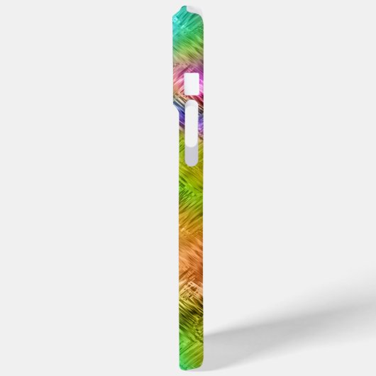 Mystic Topaz Blue Glassy Texture Case-Mate iPhone Hülle (Rückseite / Links)