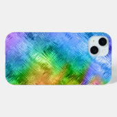 Mystic Topaz Blue Glassy Texture Case-Mate iPhone Hülle (Rückseite (Horizontal))
