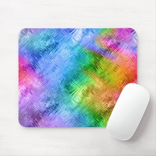 Mystic Topaz Blue Glassy Texture Mousepad (Mit Mouse)