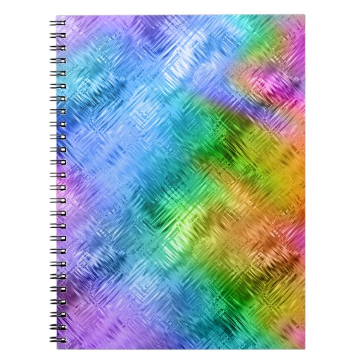 Mystic Topaz Blue Glassy Texture Notizblock (Vorderseite)