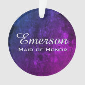Mystic-Topaz-Brautparty | Pink Lila Blue Gefallen Ornament (Vorderseite)