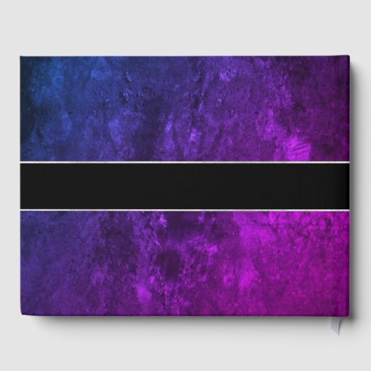 Mystic-Topaz Wedding | Party für Lila Empfang Gästebuch (Rückseite)