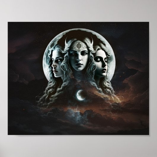 Mystic Triple Goddess Drehung Poster (Vorne)