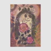 Mystic True Portal Floral Archway Orange Pink Seidenpapier (Vorderseite)