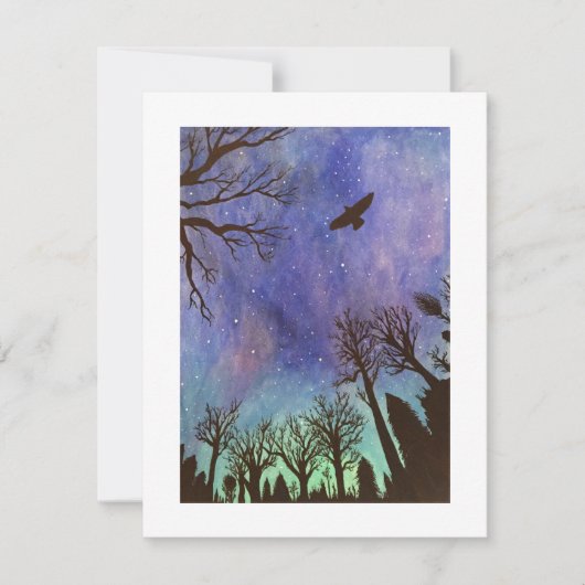 Mystic Twilight Note Card Mitteilungskarte (Vorderseite)