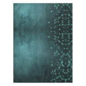 Mystic Twilight Stars | Tief Aquamarin grünes Neon Tischdecke (Vorderseite)