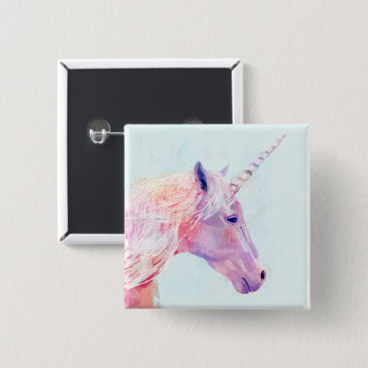Mystic Unicorn Button (Vorne & Hinten)