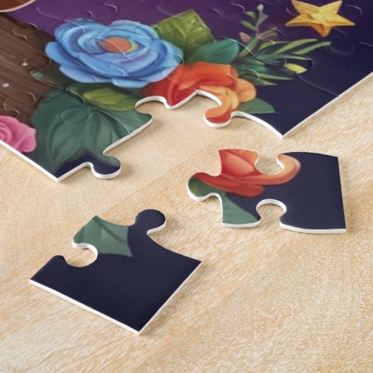 Mystic Unicorn Mitternacht Personalisiert Puzzle (Seite)