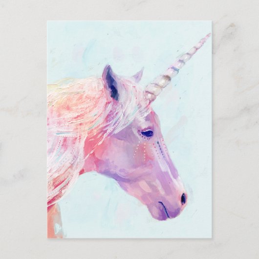 Mystic Unicorn Postkarte (Vorderseite)