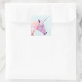 Mystic Unicorn Quadratischer Aufkleber (Tasche)