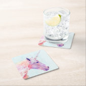 Mystic Unicorn Rechteckiger Pappuntersetzer (Vor Ort)