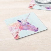 Mystic Unicorn Rechteckiger Pappuntersetzer (angewinkelt)