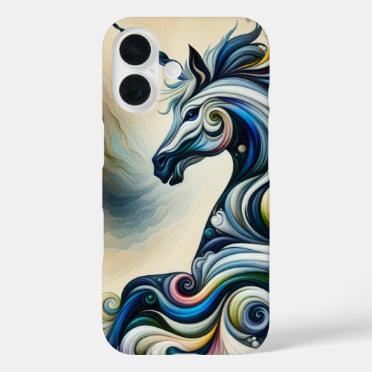 Mystic Unicorn Swirl Case-Mate iPhone Hülle (Rückseite)