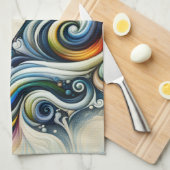 Mystic Unicorn Swirl Geschirrtuch (Viertel Falte)