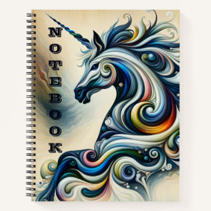 Mystic Unicorn Swirl Notizblock