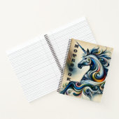 Mystic Unicorn Swirl Notizblock (Innenseite)