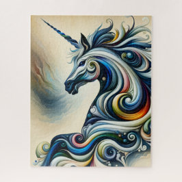 Mystic Unicorn Swirl Puzzle