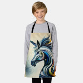 Mystic Unicorn Swirl Schürze (Getragen)
