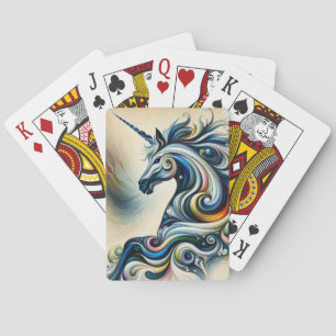 Mystic Unicorn Swirl Spielkarten