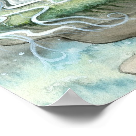 Mystic Unicoron Full Moon Poster Print (Ecke)