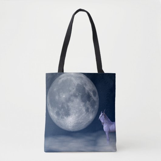 Mystic Unicoron Moon Magic Tote Bag Tasche (Vorderseite)