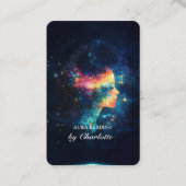 Mystic Universe Woman QR-Code Visitenkarte (Vorderseite)