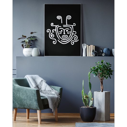 Mystic Vibes: Tribal Shaman Maske Poster