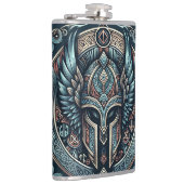 Mystic Viking Rune Helmet Flachmann (Rechts)