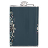 Mystic Viking Rune Helmet Flachmann (Rückseite)